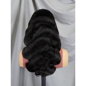 6x4 Density Virgin Human Hair Wigs For Black Women Vietnamese Raw Hair Transparent Lace Front Pre-Plucked Bleached Knots (Option: Body wave-6x4 28Inch)