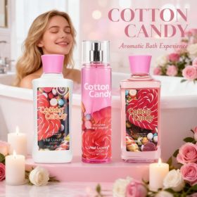 Christmas Gift Set 3-Piece Set, 10 Fl.oz Body Care Fragrance Set, Featuring Floral, Candy, And Sweet Pea Scents. Includes Scented Shower Gel, Bod (Option: Candy)