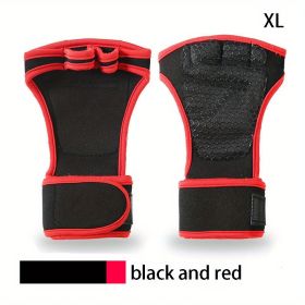 Fitness Gloves Dumbbell Weightlifting Exercise Sports Non-slip Wear-resistant Training Half-finger Extended Wrap Wrist Guard Gloves (Color: Fitness Without Finger, size: XL)