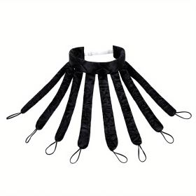 1pcs Soft Octopus Hair Curler - No Heat Hair Rollers for Lazy Sleeping Foam Curls - Hair Styling Tools for Natural and Healthy Hair (Color: Black)