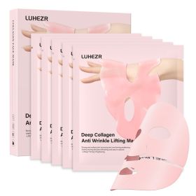 5 SHEETS/BOX Deep Collagen Anti Wrinkle Lifting Mask Collagen Mask Skincare Facial Masks for Women Skin Care Deep Hydration Tone Correction & Rad (Core Benefits: Tone Correction & Radiance)