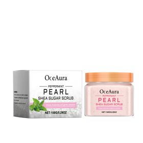 OceAura Mint Pearl Scrub, Moisturizing Body Scrub Tender And Smooth Skin Cleansing And Moisturizing Cream (Option: 150g-192.8g-2.83*2.83*2.28inch)